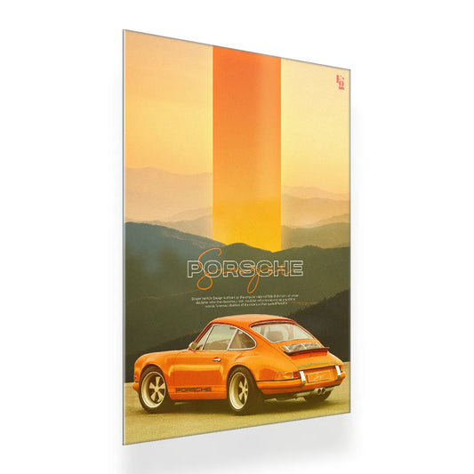 Porsche metal poster 2