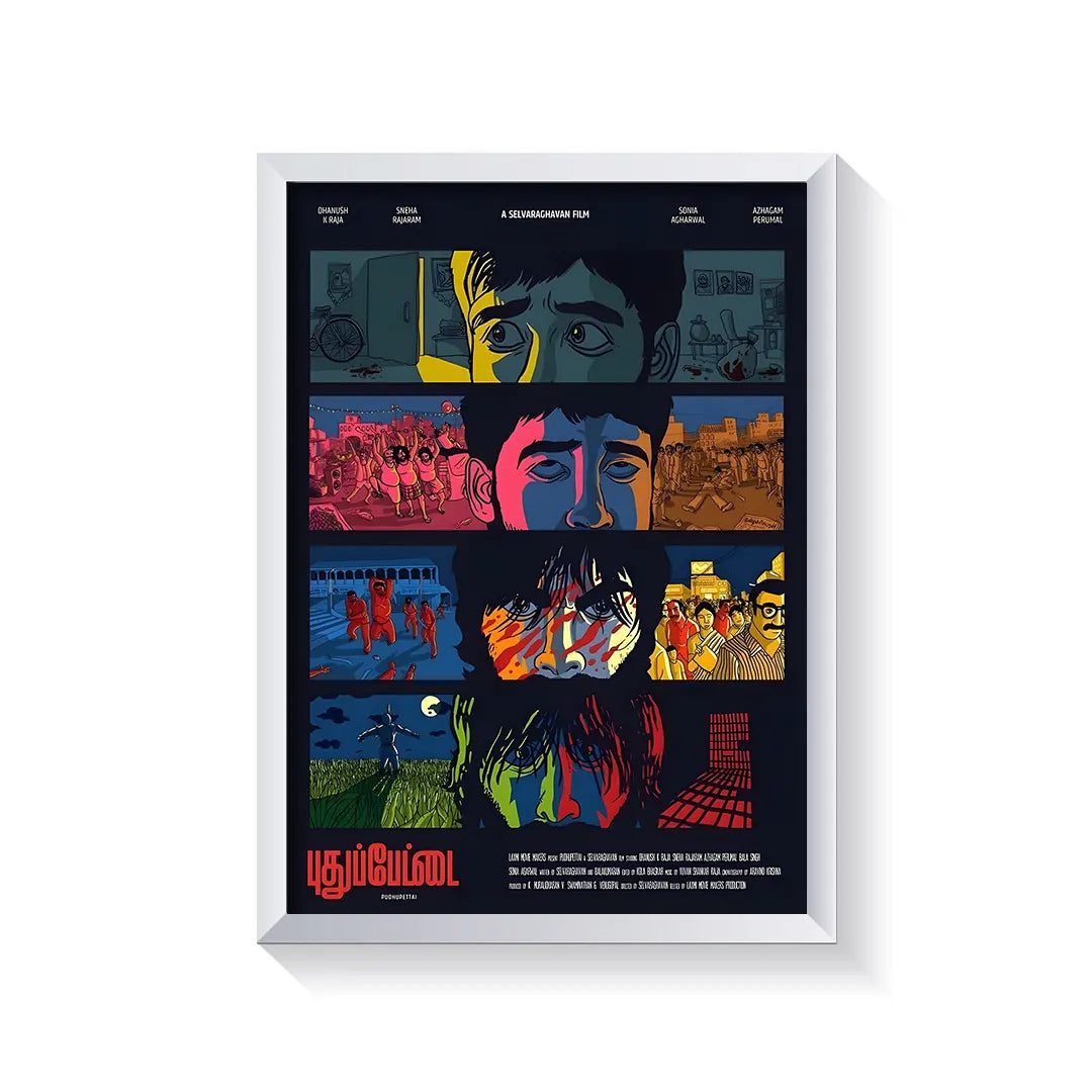 Pudhupettai 2006 V1 Original Movie frame white