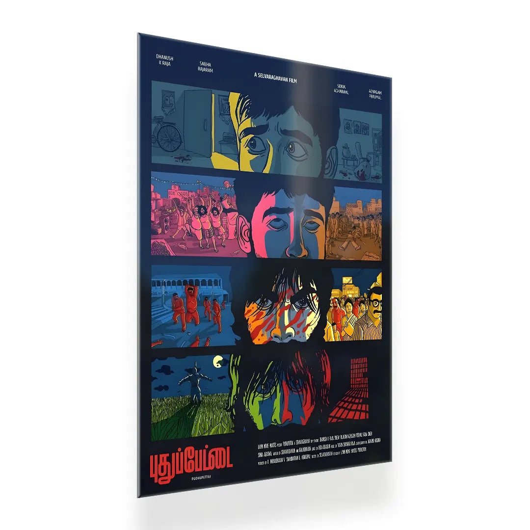 Pudhupettai 2006 V1 Original Movie metal poster 2