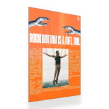 Rock Bottom Is A Gift metal poster 2
