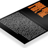 Rock Bottom Is A Gift Typography art poster 3