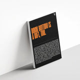 Rock Bottom Is A Gift Typography canvas 3