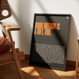 Rock Bottom Is A Gift Typography frame 1