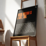 Rock Bottom Is A Gift Typography frame 2