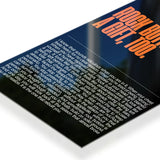 Rock Bottom Is A Gift Typography metal poster 3