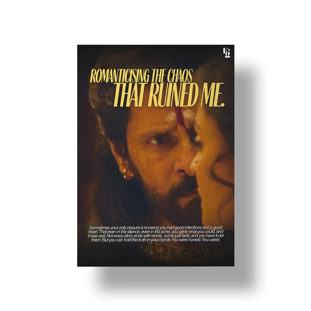 Romanticising The Chaos art poster 1