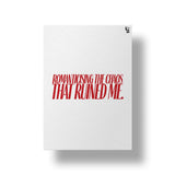 Romanticising The Chaos Typography art poster 1