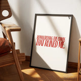 Romanticising The Chaos Typography frame 1