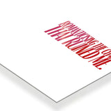 Romanticising The Chaos Typography metal poster 3