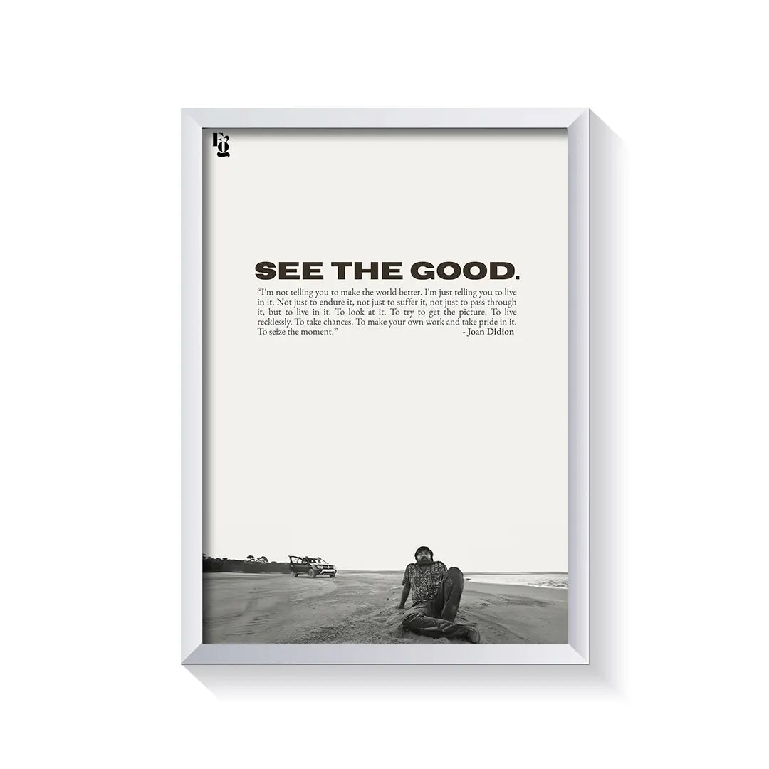 See The Good frame white