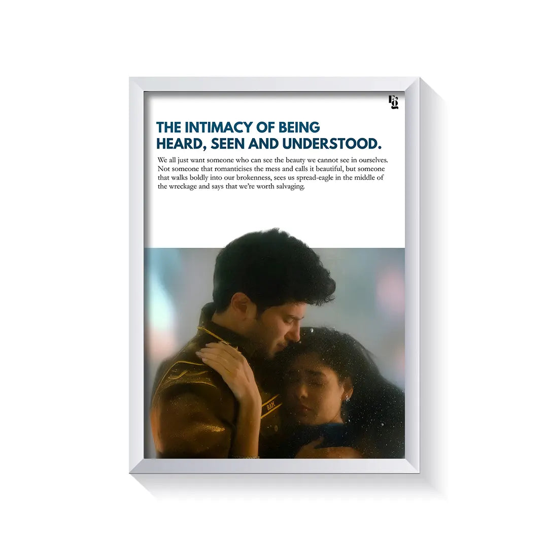 Seen And Understood frame white