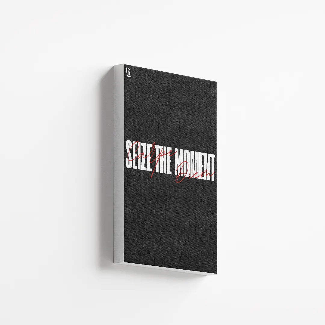 Seize The Moment Typography canvas 2