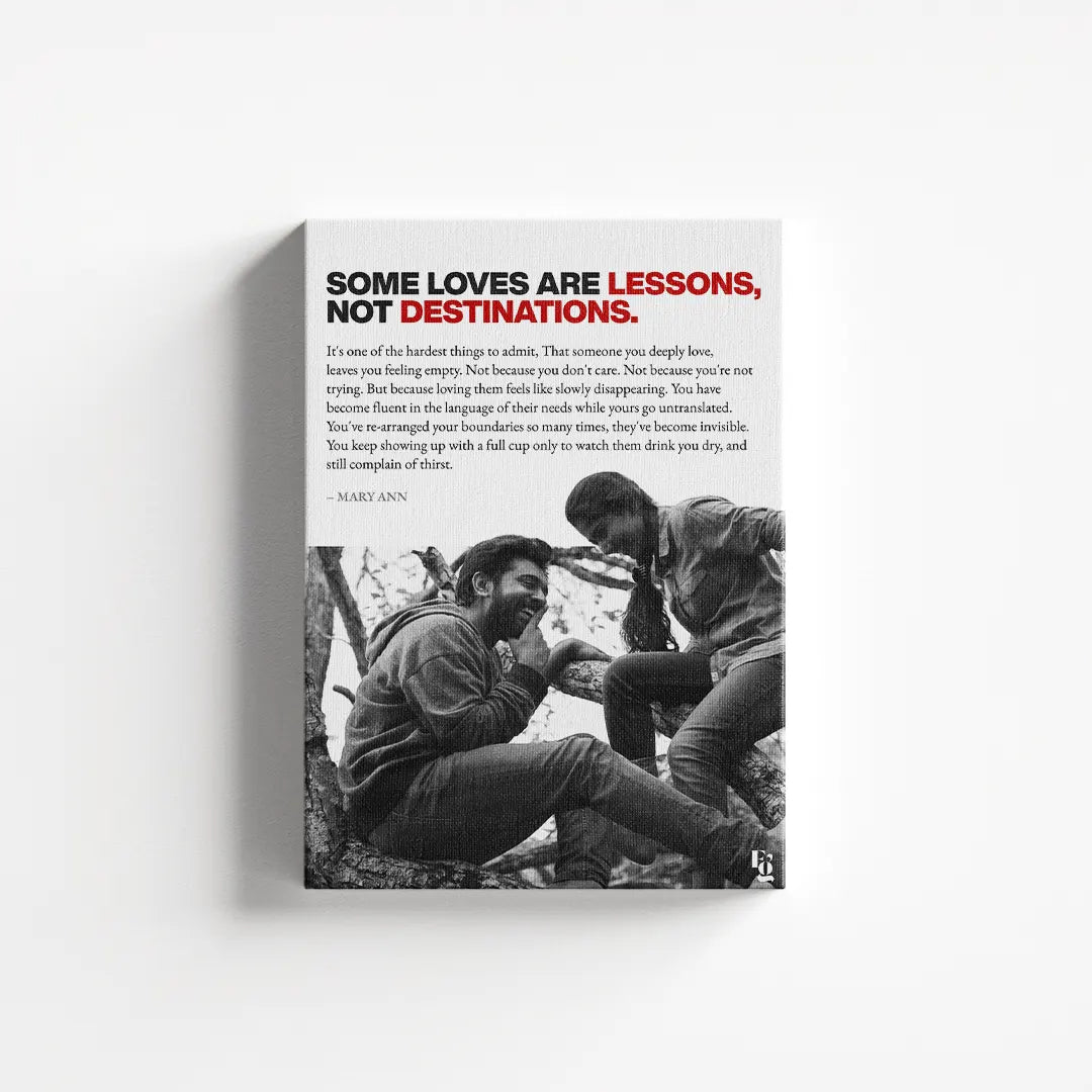 Some Loves Are Lessons canvas 1
