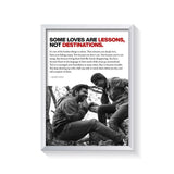 Some Loves Are Lessons frame white