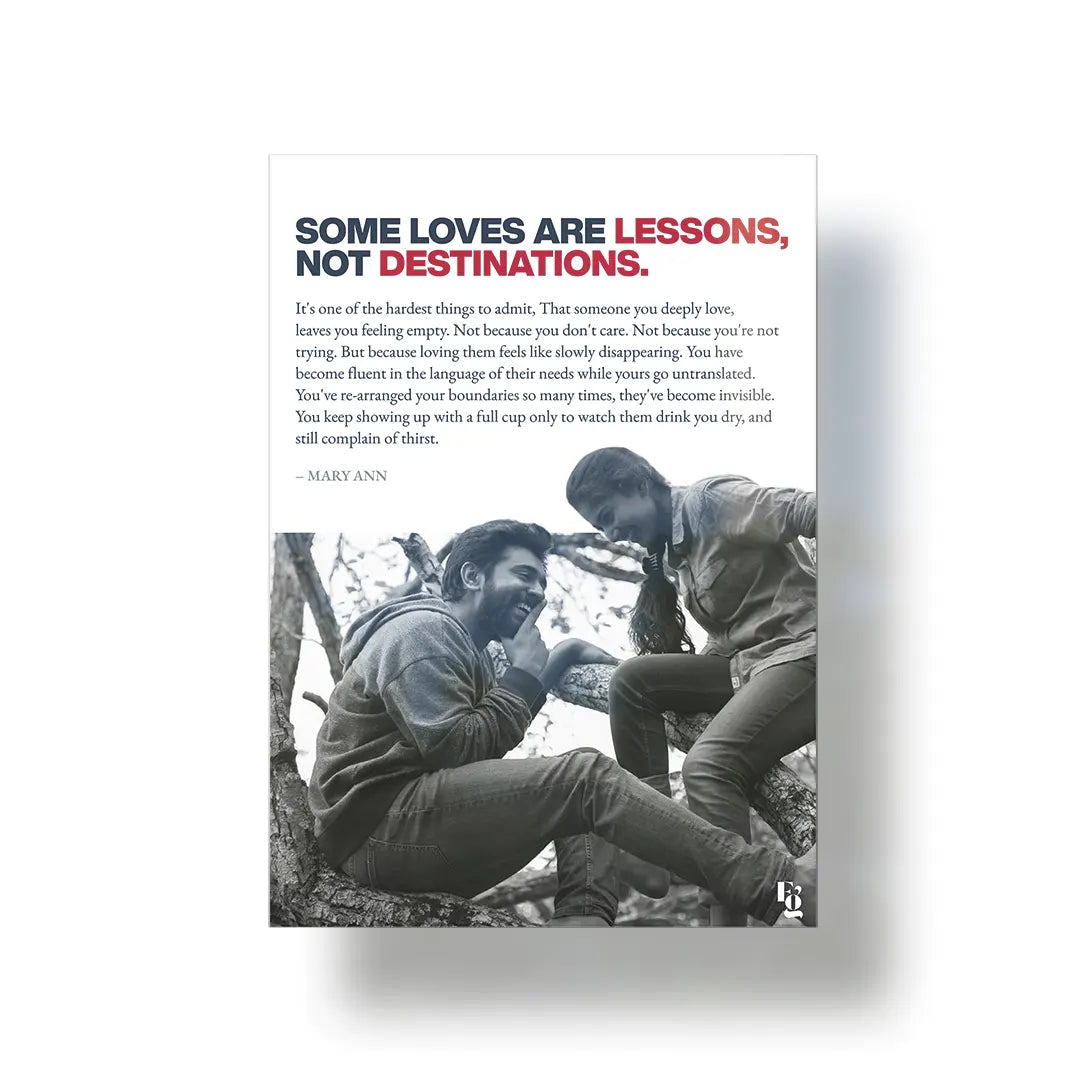Some Loves Are Lessons metal poster 1