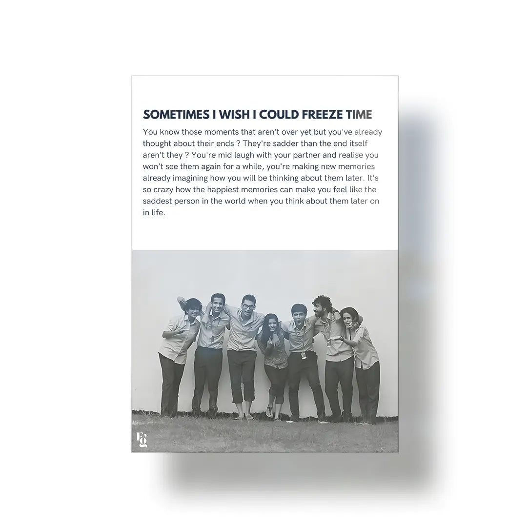 Sometimes I Wish I Could Freeze Time V2 metal poster 1