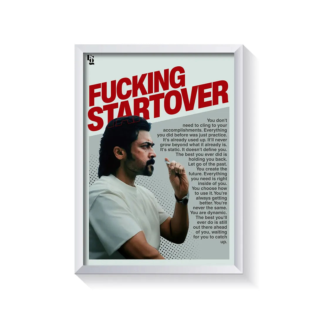 Start Over frame white