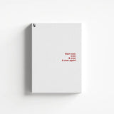 Start Over Typography canvas 1