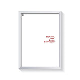 Start Over Typography frame white