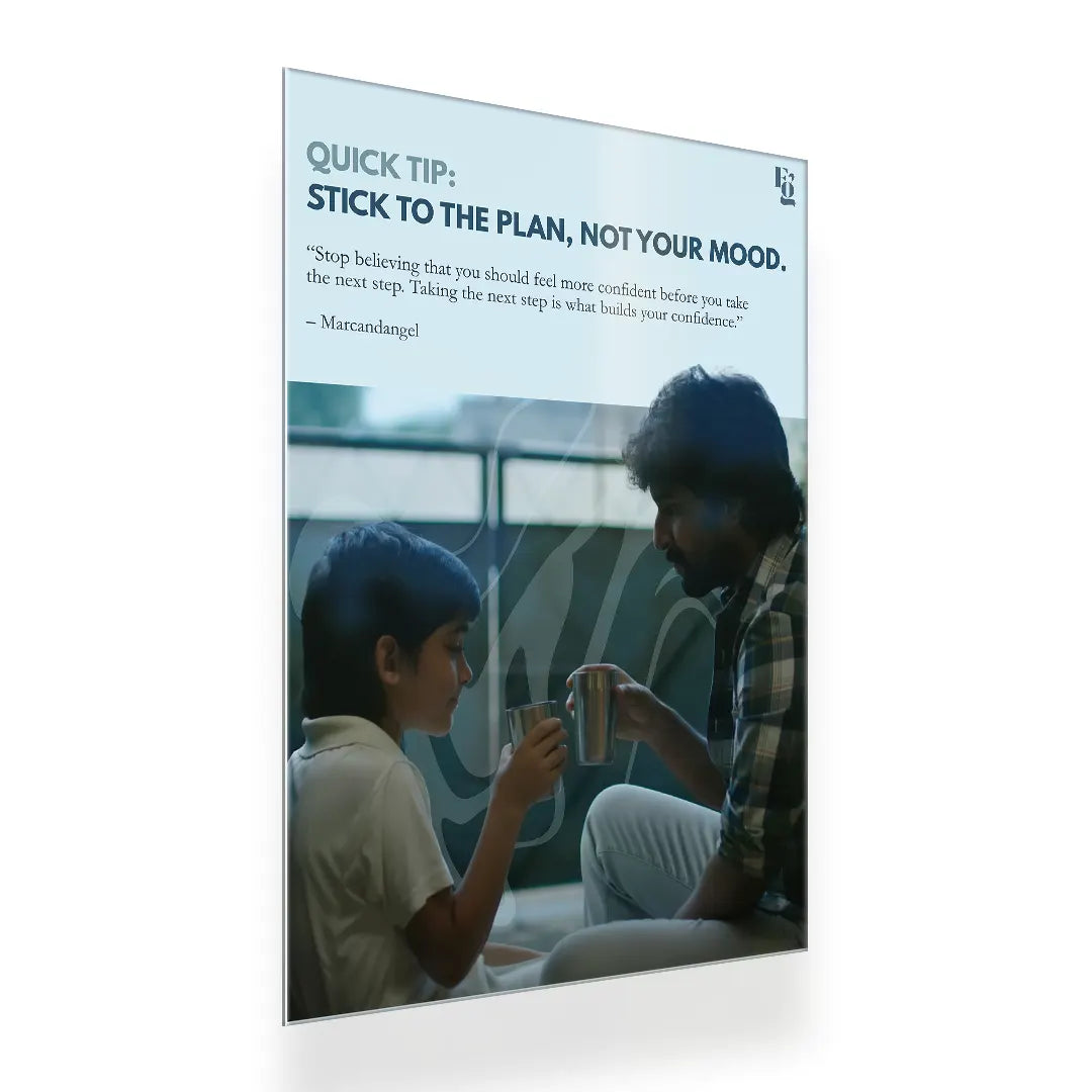 Stick To The Plan metal poster 2