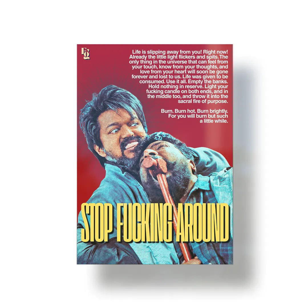 Stop Fucking Around metal poster 1