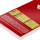 Stop Fucking Around Typography art poster 3
