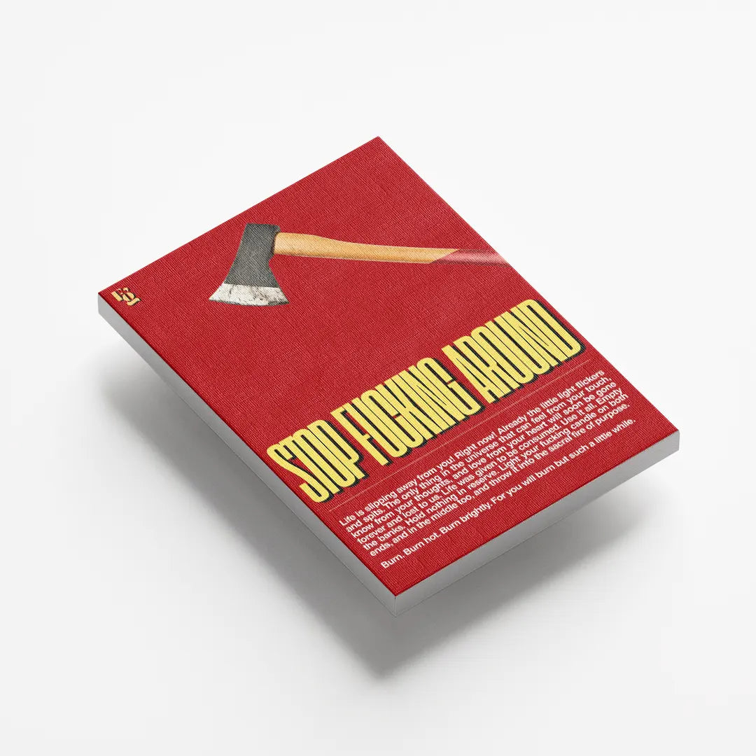 Stop Fucking Around Typography canvas 5