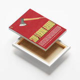 Stop Fucking Around Typography canvas 6