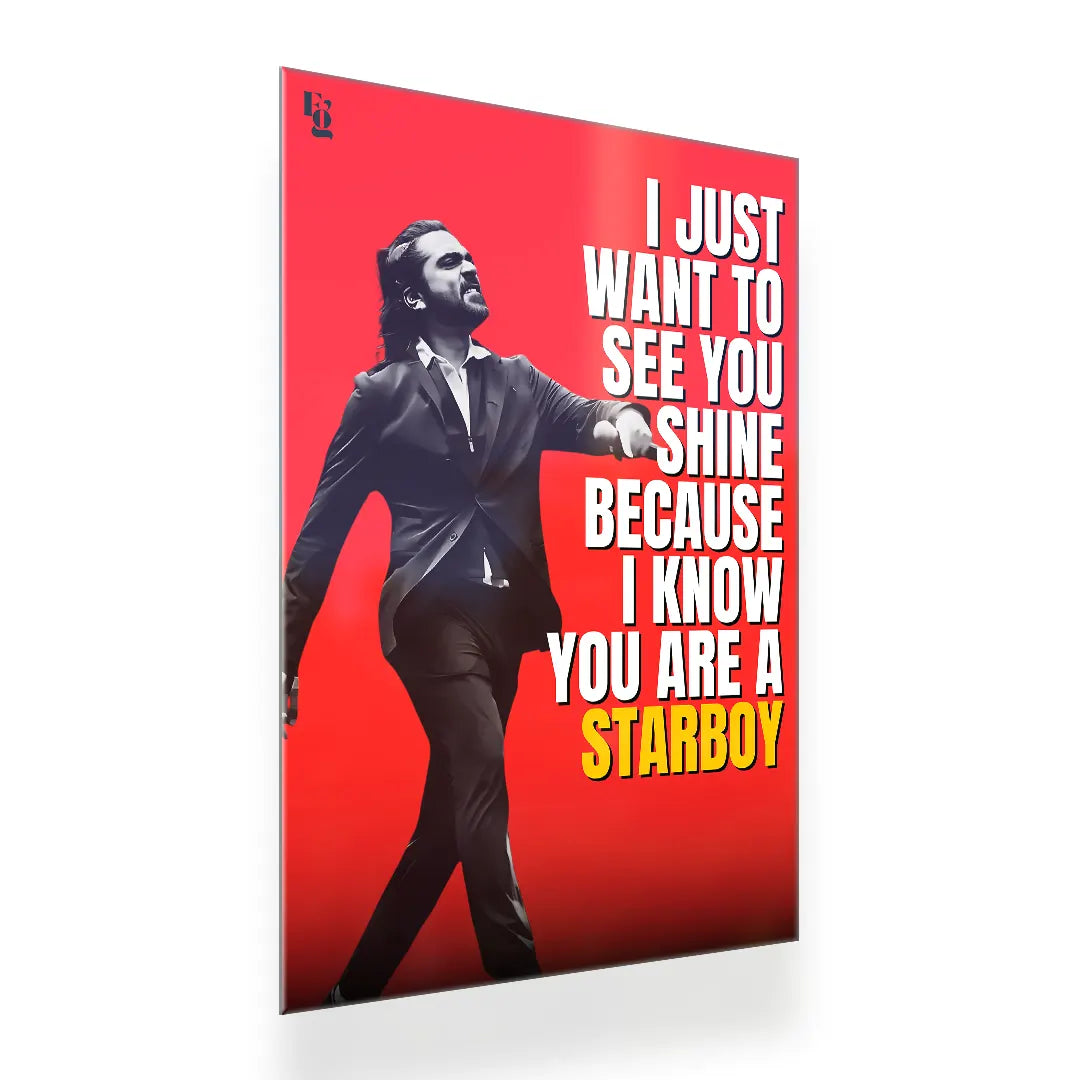 Str Starboy metal poster 2
