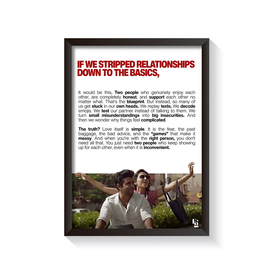 Stripped Relationships frame black