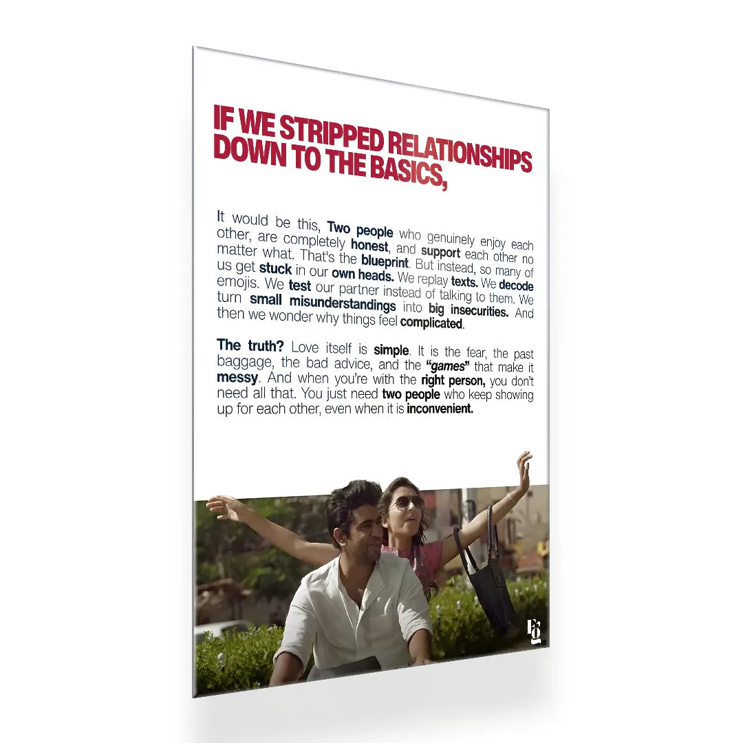 Stripped Relationships metal poster 2