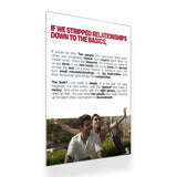 Stripped Relationships metal poster 2