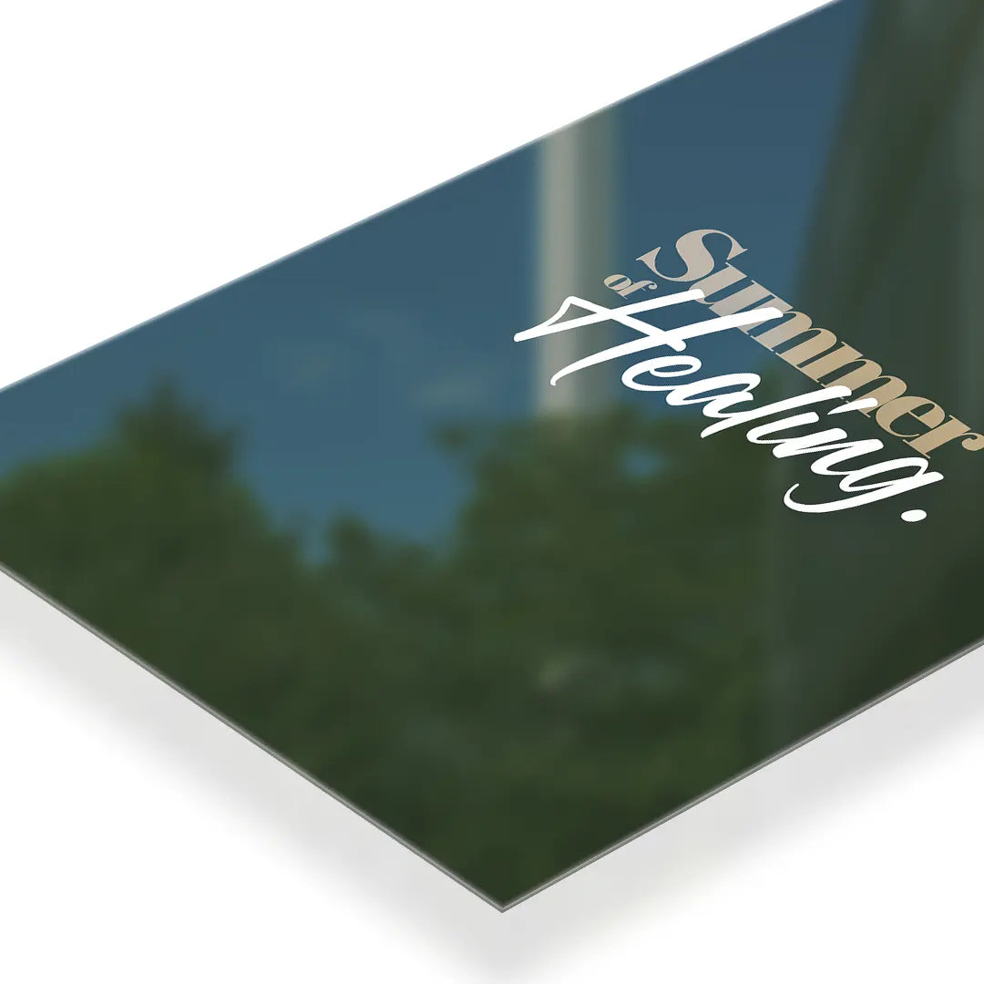 Summer Of Healing Typography metal poster 3
