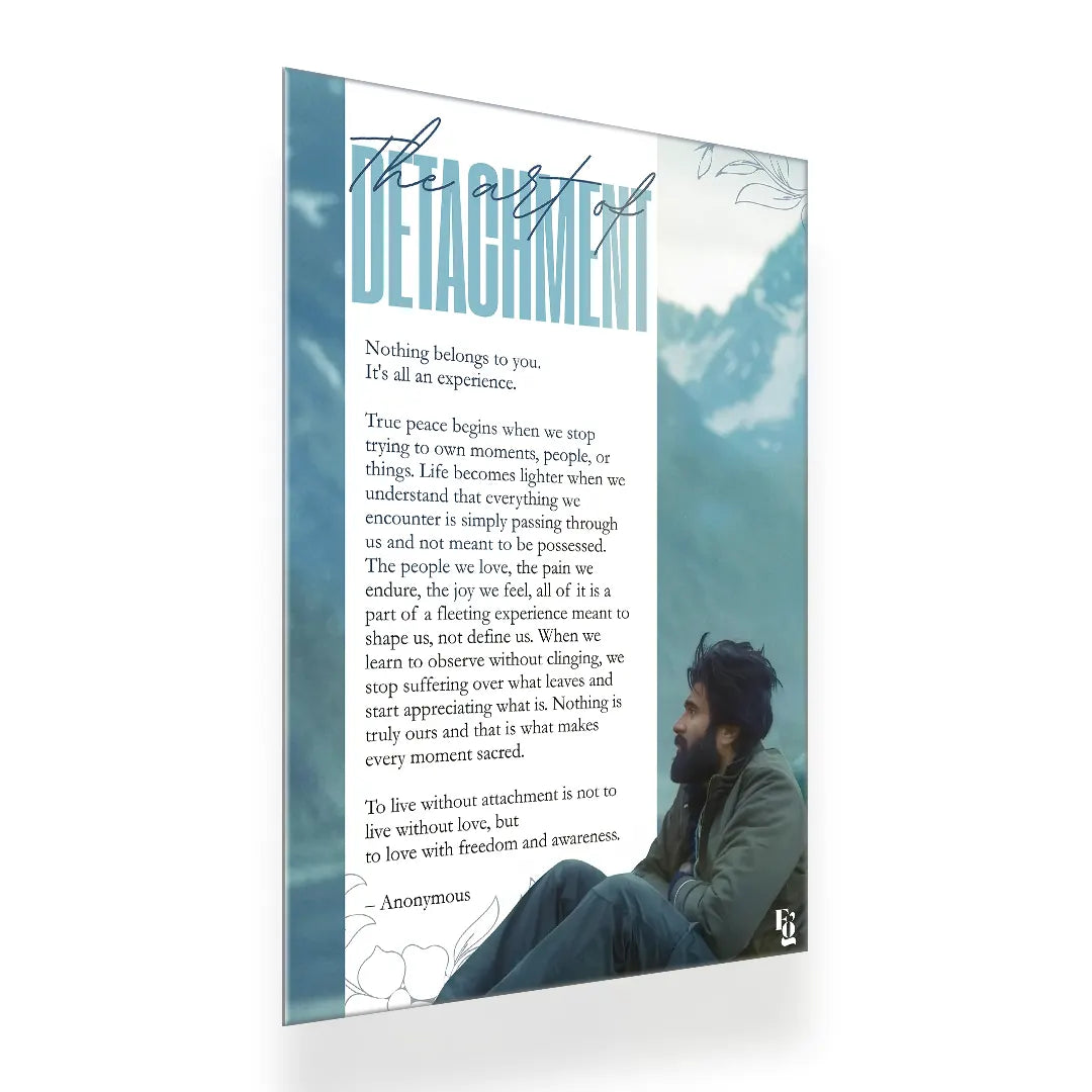 The Art Of Detachment metal poster 2