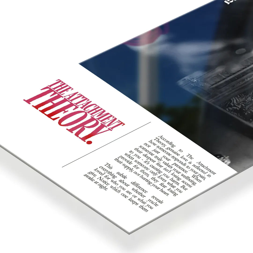 The Attachment Theory metal poster 3