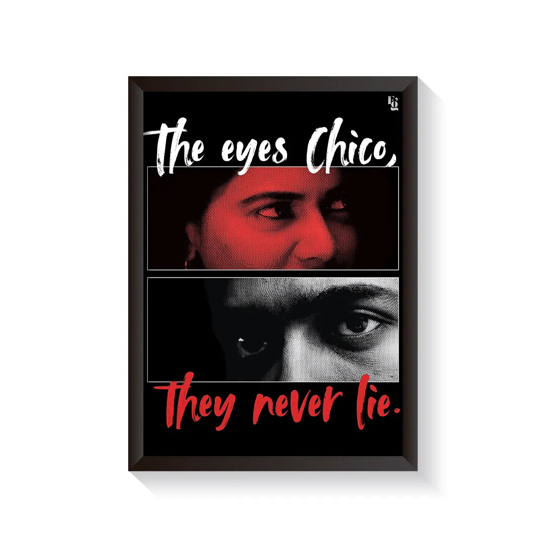 The eyes they never lie frame black