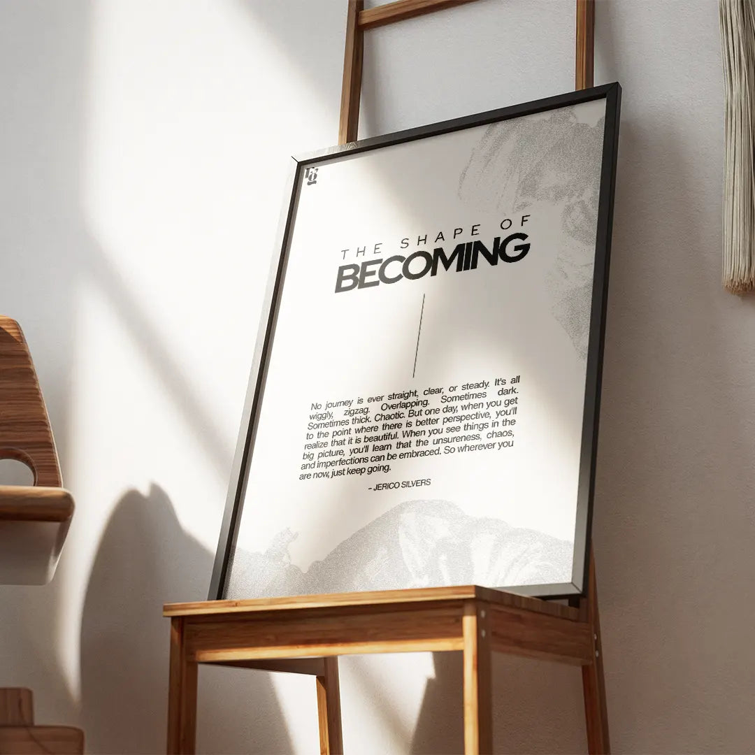 The Shape Of Becoming Typography frame 2