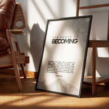 The Shape Of Becoming Typography frame 3