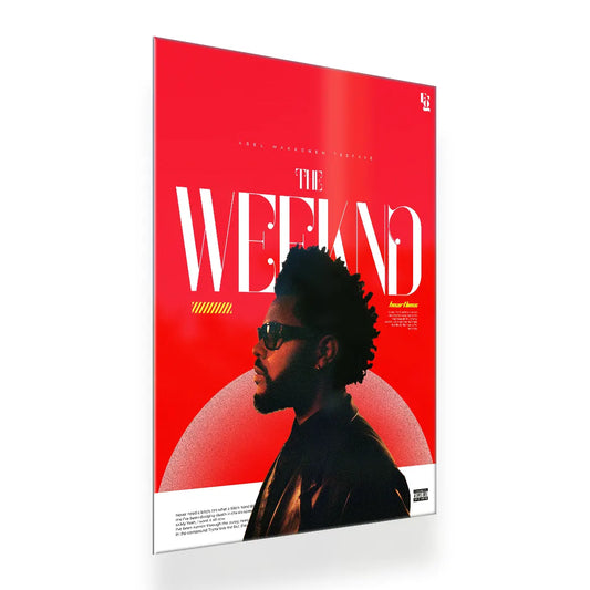 The Weeknd metal poster 2