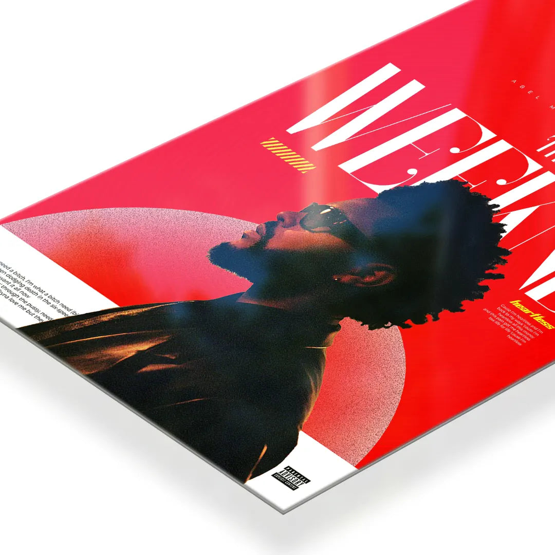 The Weeknd metal poster 3