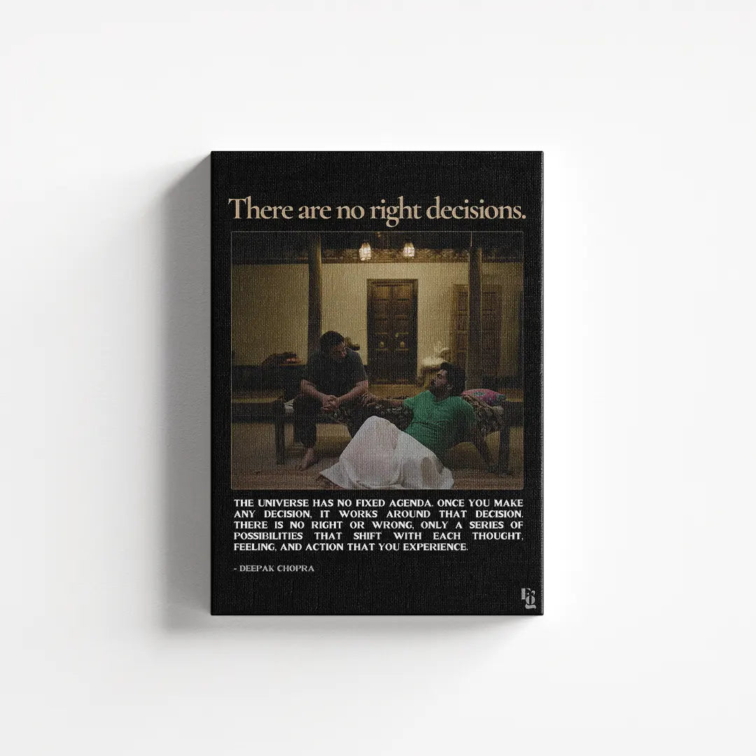 There Are No Right Decisions canvas 1