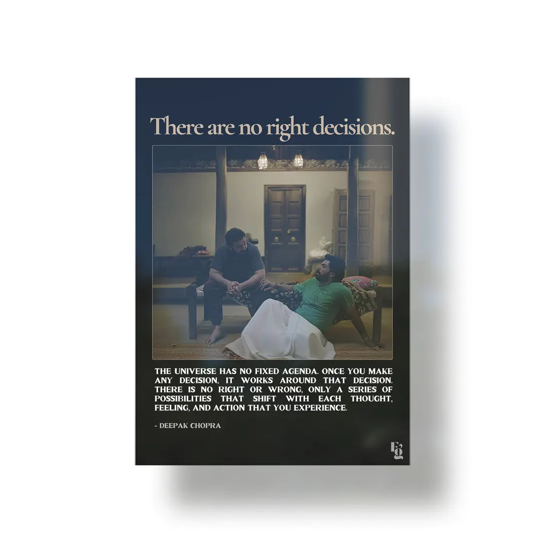 There Are No Right Decisions metal poster 1