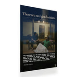 There Are No Right Decisions metal poster 2
