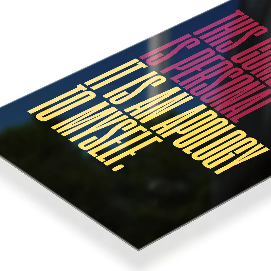This Comeback Is Personal Typography metal poster 3