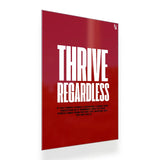 Thriving Regardless Typography metal poster 2