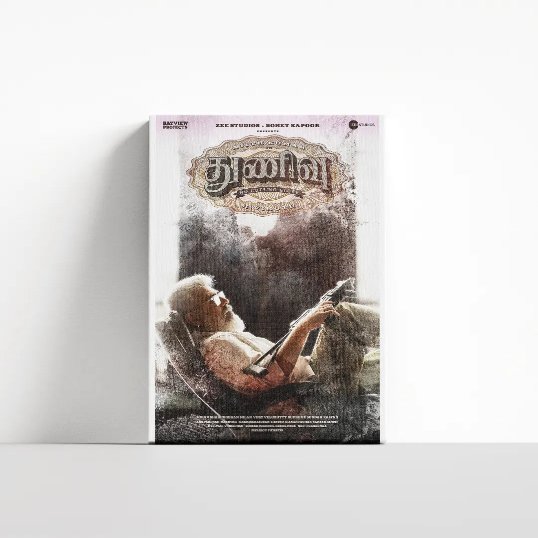 Thunivu 2023 V1 Original Movie canvas 4