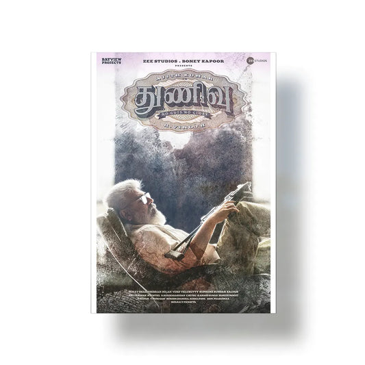 Thunivu 2023 V1 Original Movie metal poster 1