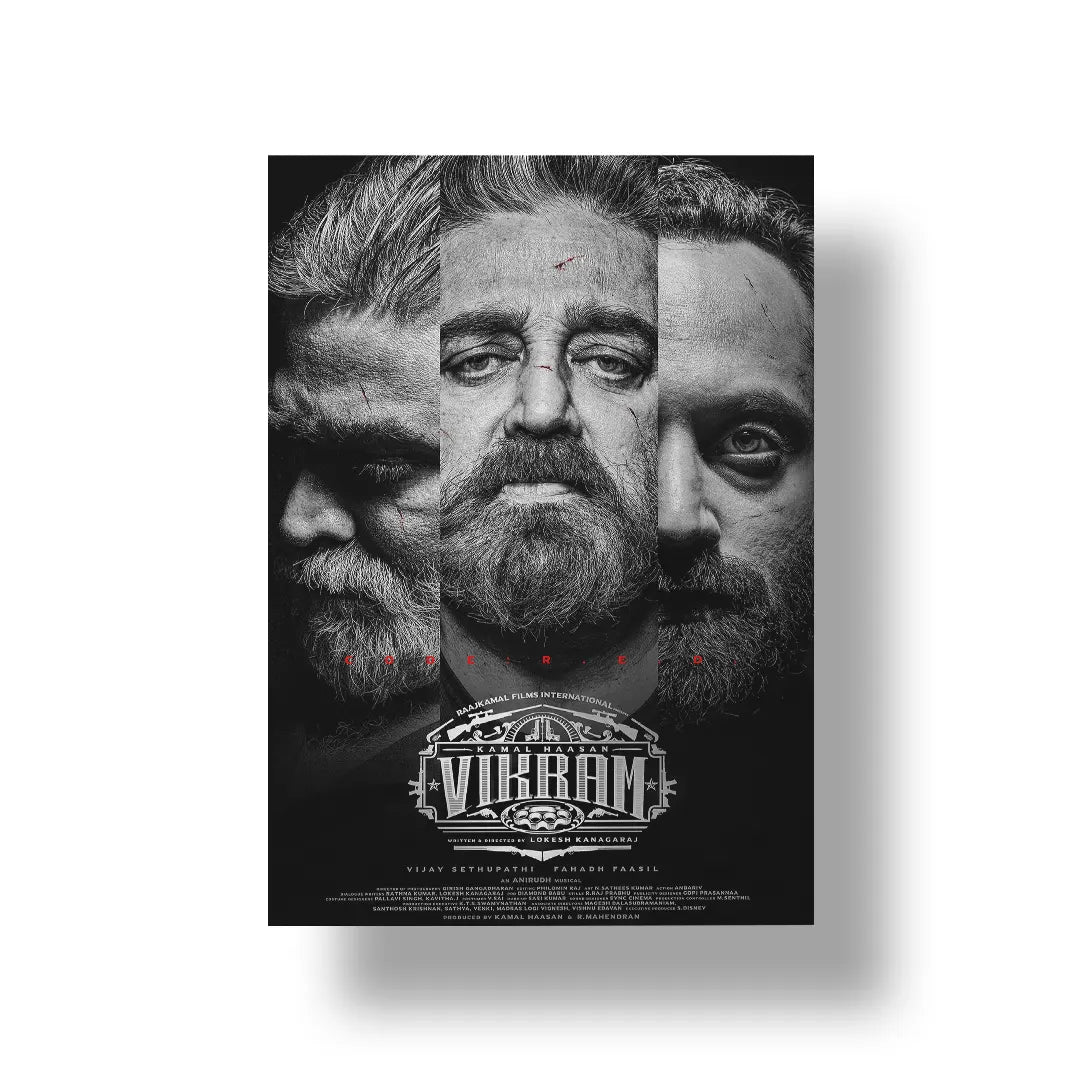 Vikram 2022 V1 Original Movie art poster 1