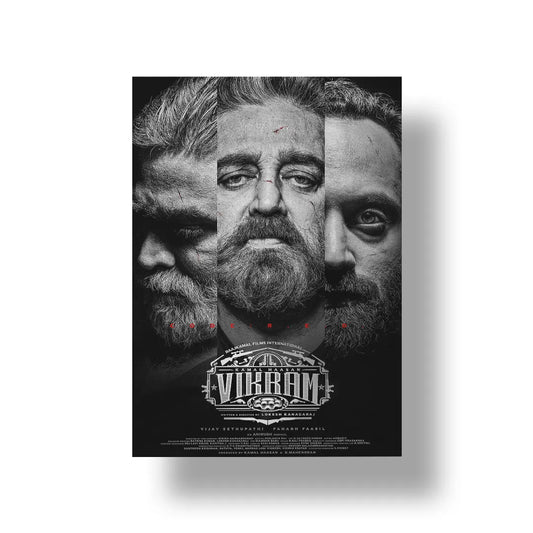 Vikram 2022 V1 Original Movie art poster 1