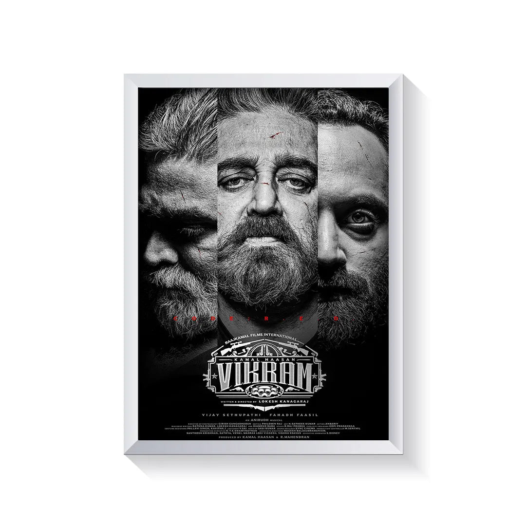 Vikram 2022 V1 Original Movie frame white